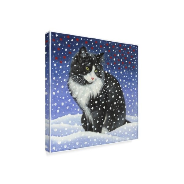 Francien Van Westering 'Black And White Cat 1' Canvas Art,24x24